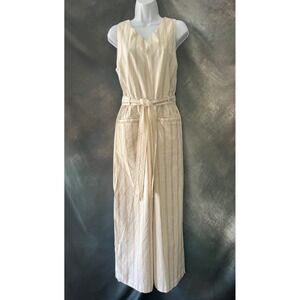 Copper Key‎ Womens XL Striped Jumpsuit Sleeveless Wide Leg Casual Chic